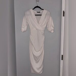 chinese dress ladies Rent Boohoo Chartreuse Satin Ruffle Plunge Maxi Dress